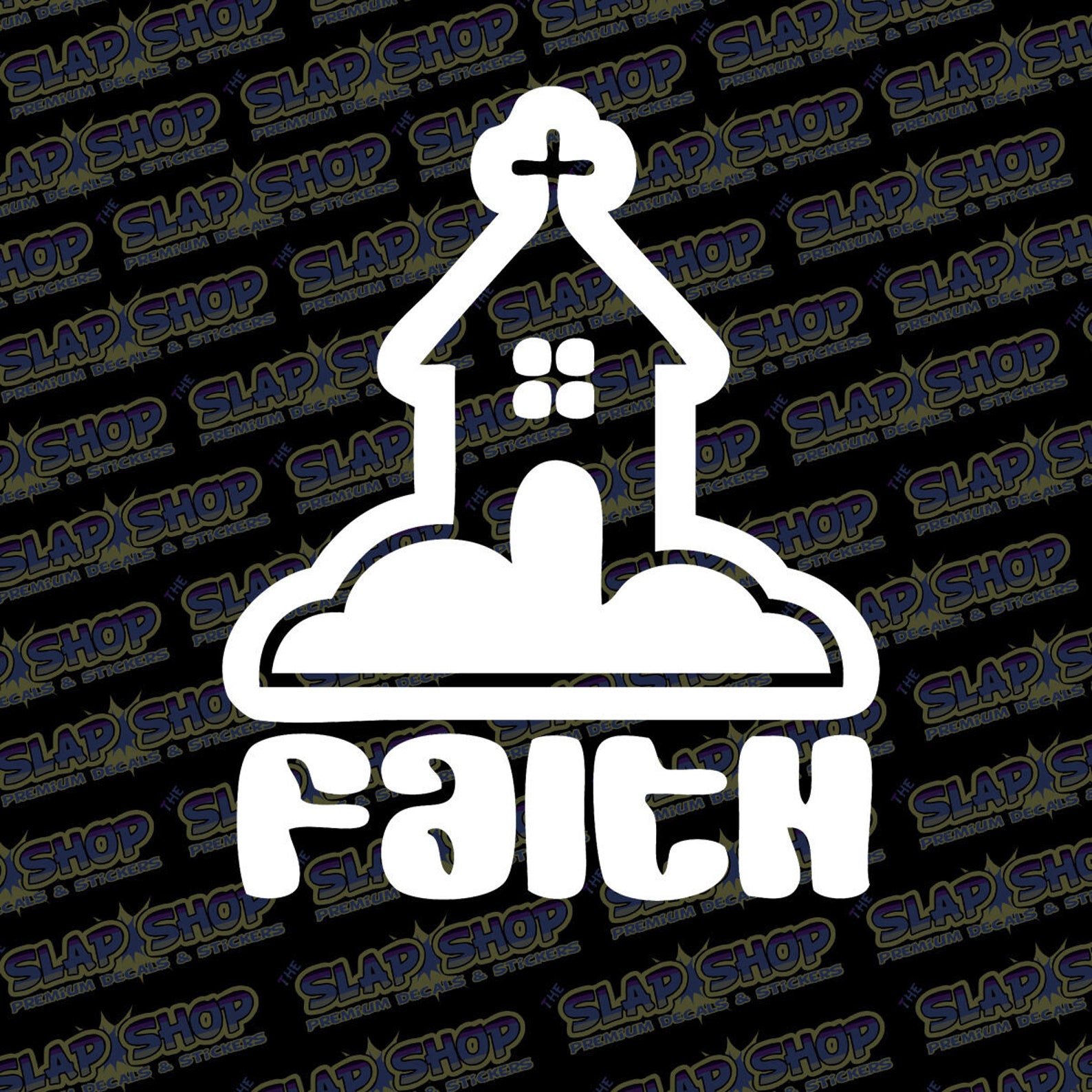Church Of Faith Christian Vinyl Car Truck Window Decal Etsy