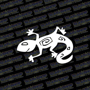 Gecko Lizard Vinyl Decal | Hawaiian Island Sticker | Tropical Car, Laptop & Water Bottle Design