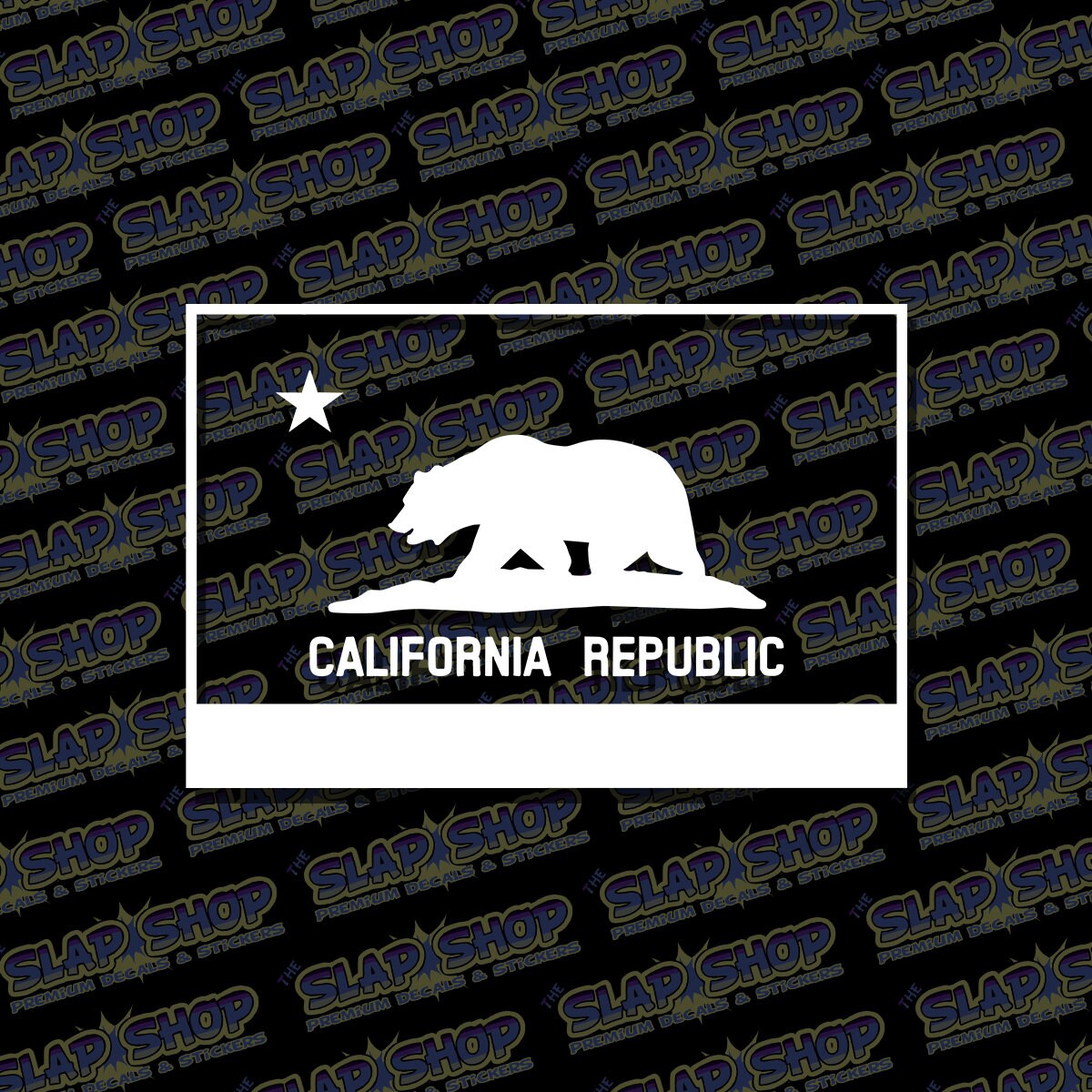 thumbnail image 2 of Cali Raised California Bear Flag Decal Sticker - JDM Style - Multi-Color - Made In USA 2 of 5