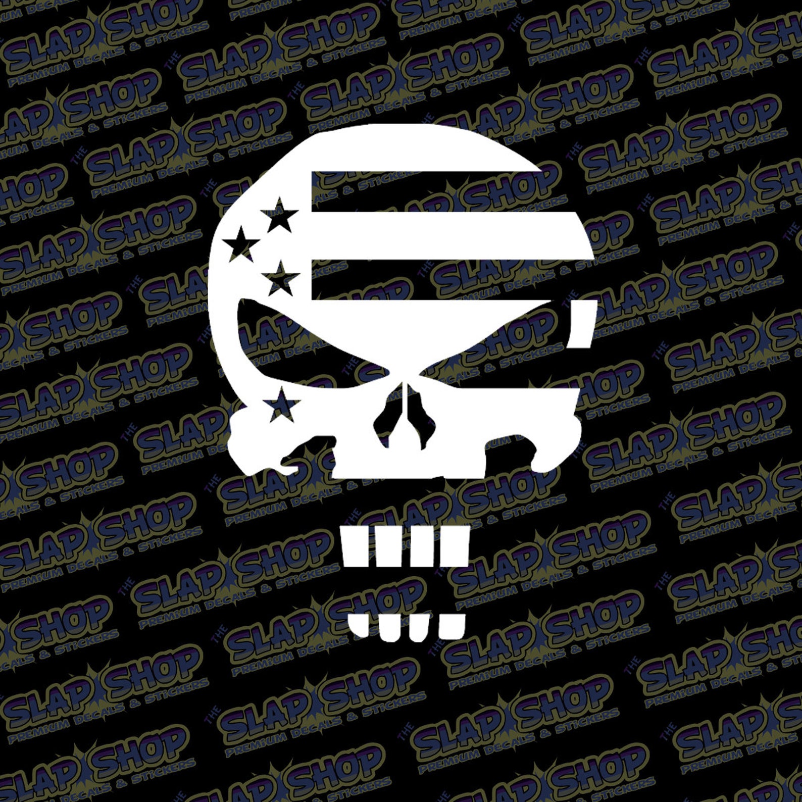 Skull Flag American Vinyl Decal Car Truck Window | Etsy