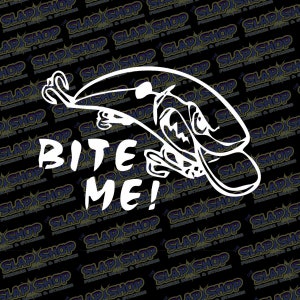 Bite Me Fish Decal 