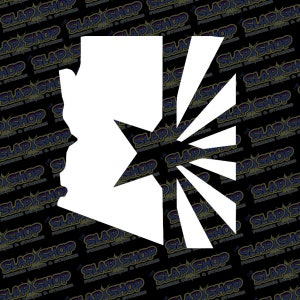 Arizona State Pride Vinyl Decal | Southwest Sticker | Car, Laptop & Water Bottle Design