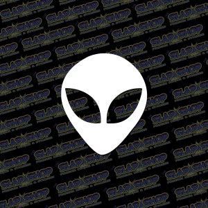 Alien Head Funny Vinyl Decal - Stickers - Click to Explore Colors & Sizes - Fun Gift Idea - Free Shipping!
