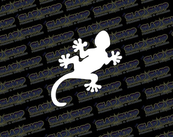 Gecko Vinyl Decal – Tropical Car, Laptop & Tumbler Sticker