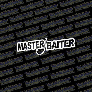 Master Baiter Hunting And Fishing Vinyl Decal - Stickers - Click to Explore Colors & Sizes - Perfect Gift - Free Shipping!