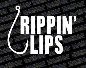 Rippin' Lips Die Cut Vinyl Decal for Car, Truck, Laptop, Window's CLICK to EXPLORE more colors and size options! And Free Shipping!