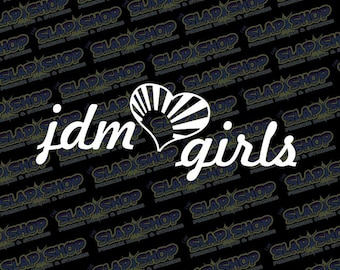 JDM Girls Anime Vinyl Decal | Drift Car, Laptop & Window Sticker