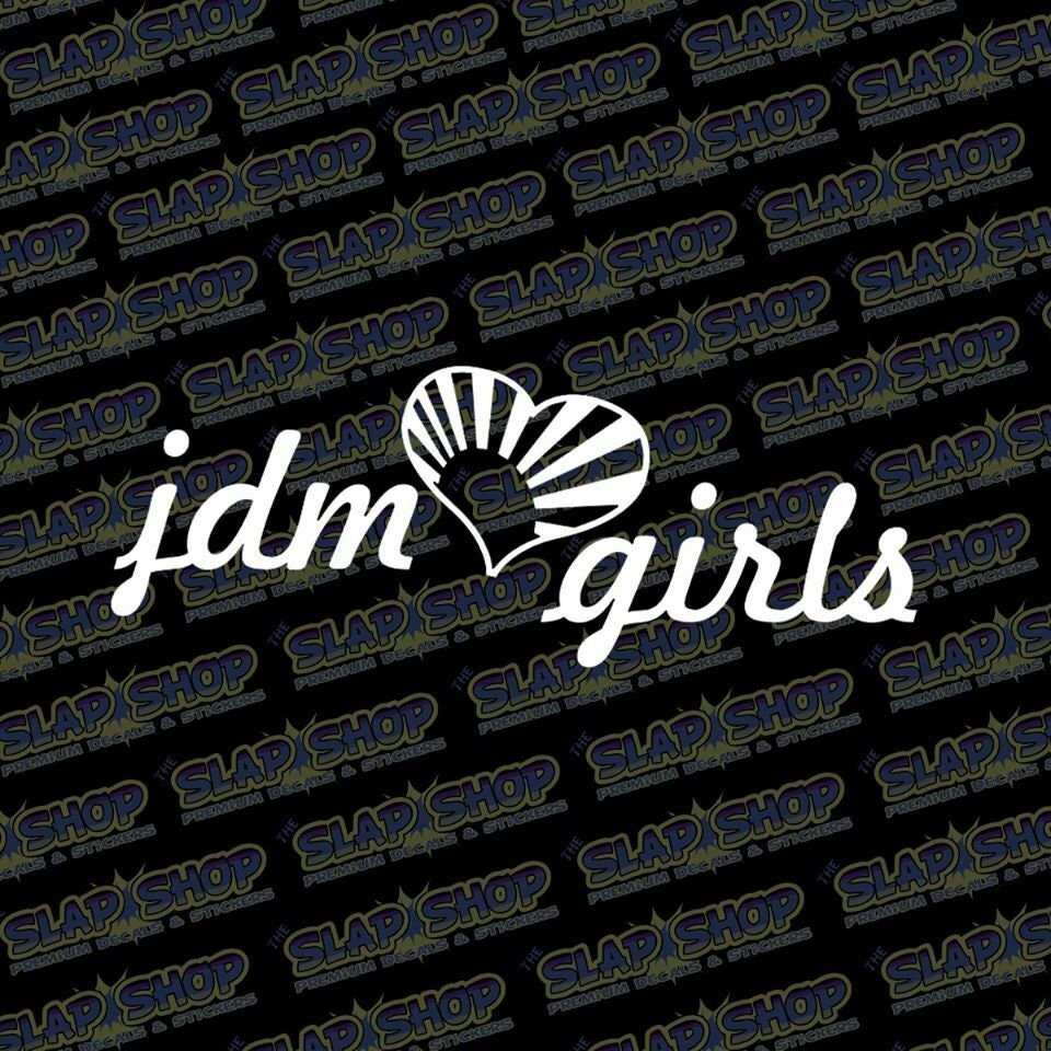 JDM Girls Anime Vinyl Decal | Drift Car, Laptop \u0026 Window Sticker, image size:960x960
