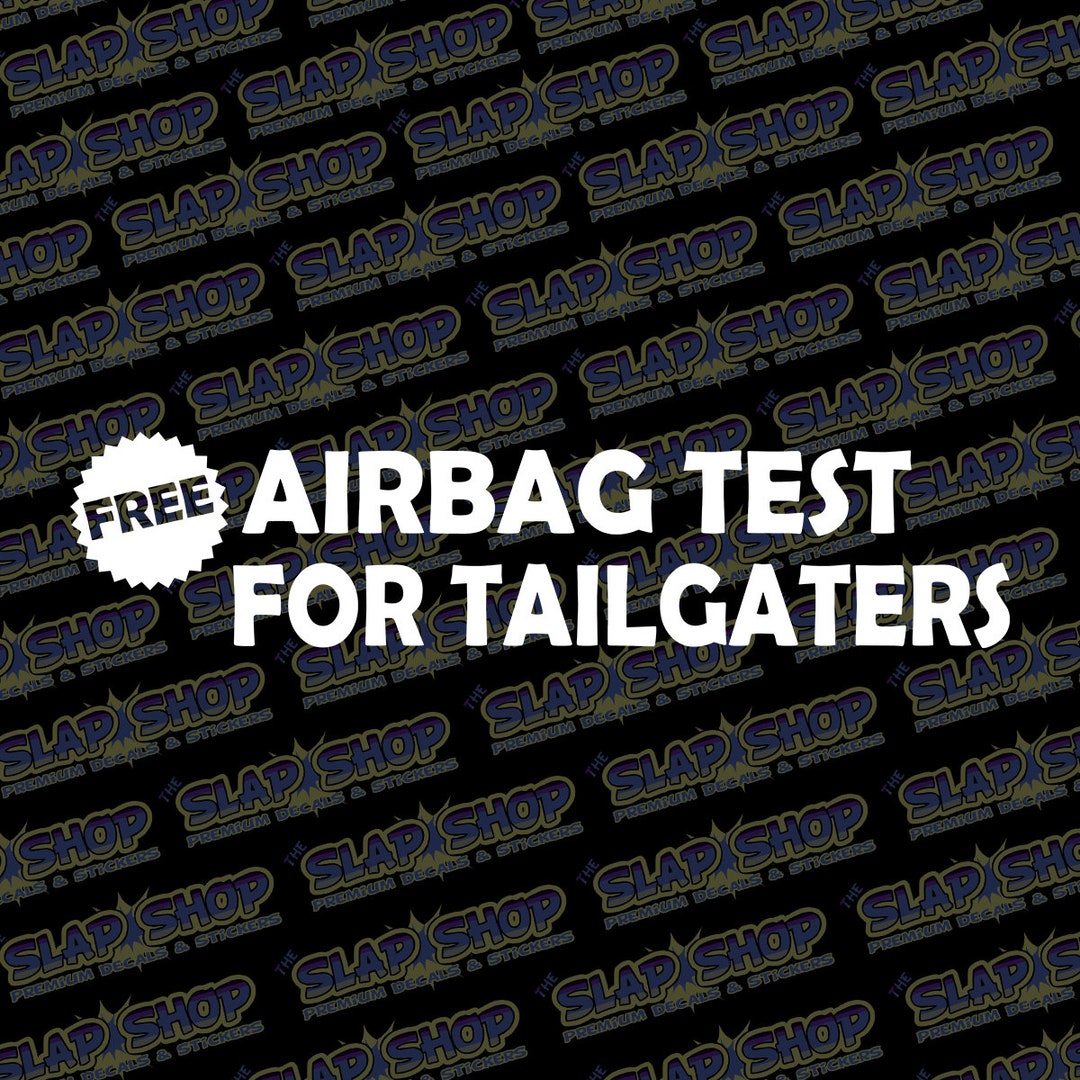Free Airbag Test Funny Vinyl Decal Sticker CLICK to EXPLORE Etsy
