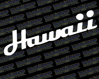 Hawaii State Vinyl Decal – Aloha Car & Laptop Sticker
