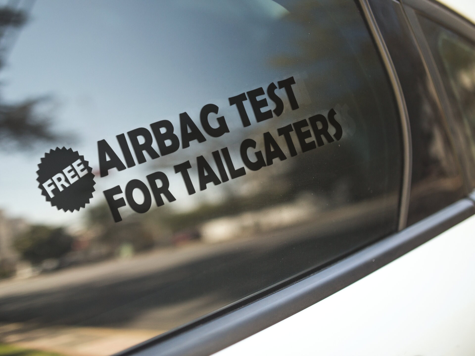 Free Airbag Test Funny Vinyl Decal Sticker CLICK to EXPLORE Etsy