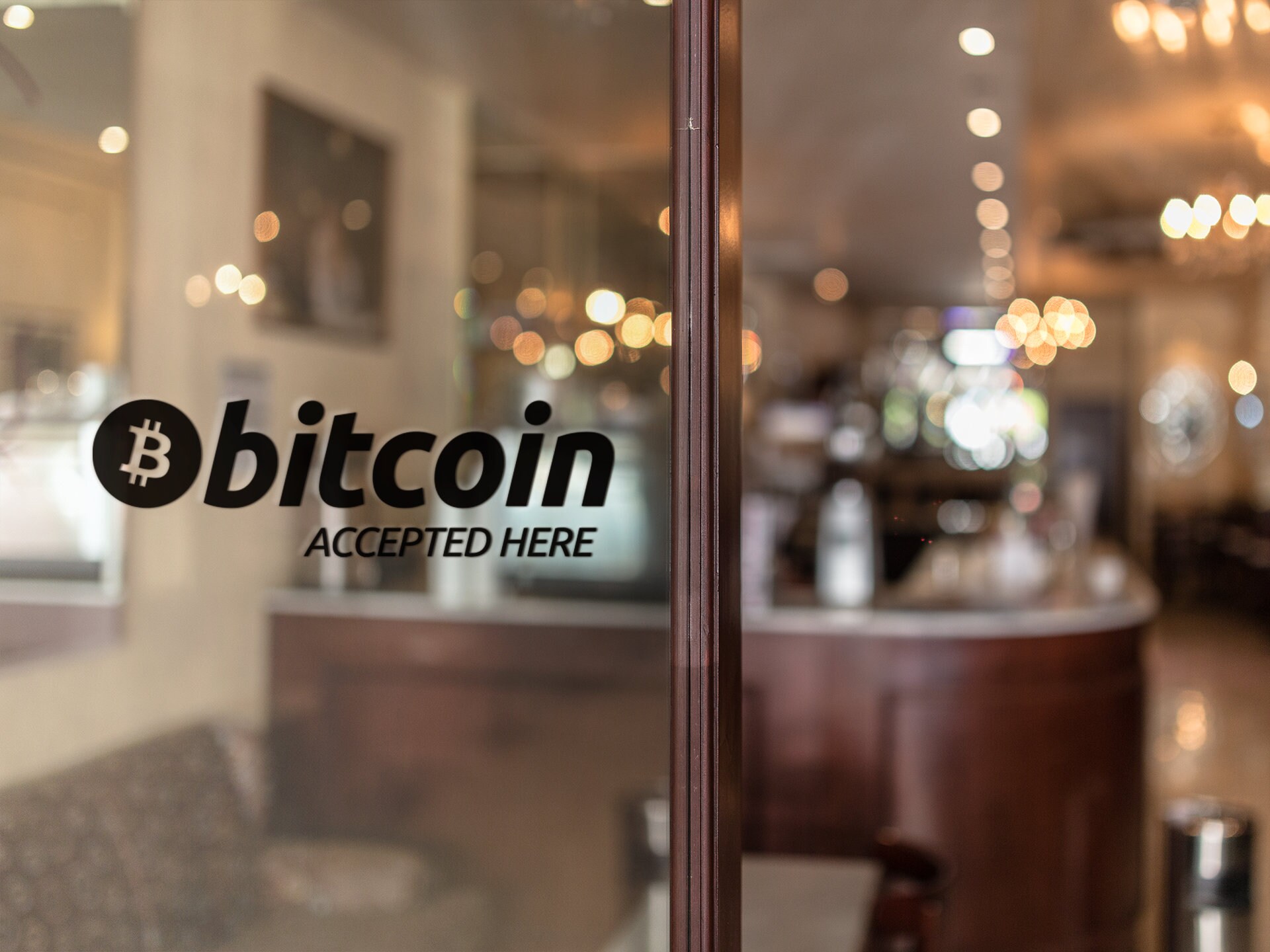 Bitcoin Keychain 1x Bitcoin Accepted Here Window Removable Sign Laminated  BTC Decal Sticker Collectible Horse Decals & Stickers