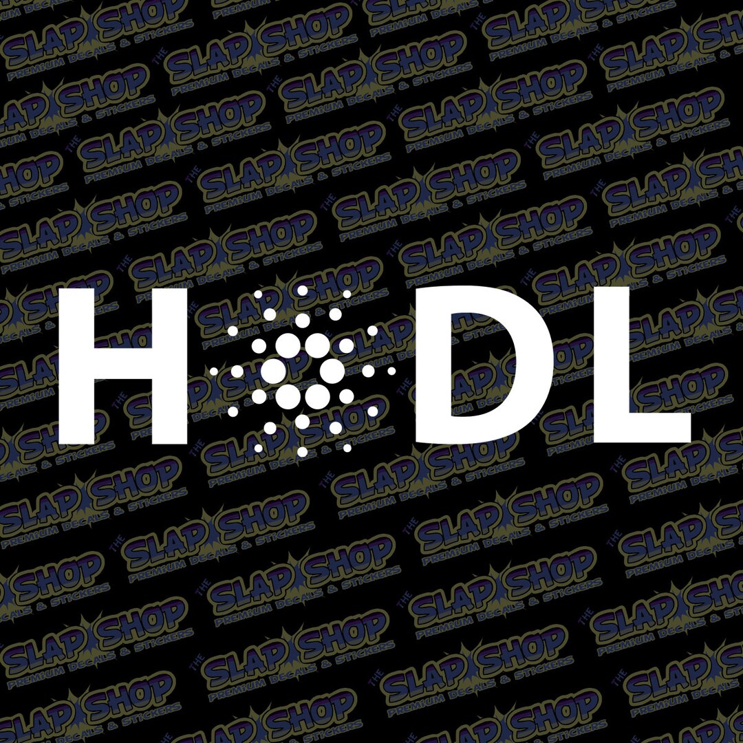 HODL Cardano ADA Crypto Vinyl Decal | Laptop, Car Sticker - Etsy