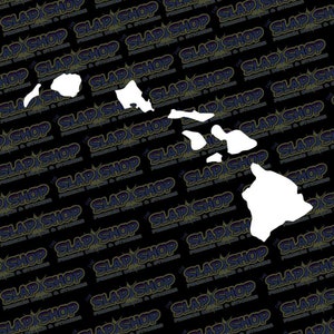 Hawaiian Island Die-Cut Vinyl Decal - Stickers - Click to Explore Colors & Sizes - Perfect Gift - Free Shipping!