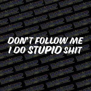 "Stupid Is As Stupid Does" Funny Bumper Sticker – Vinyl Decal For Tailgaters