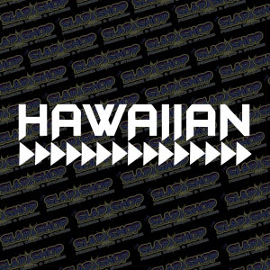 Hawaiian Vinyl Decal | Tropical Island Sticker | Car, Laptop & Water Bottle Design
