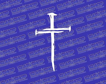 3 Nail Cross Digital Download Svg Png Jpg Eps Dxf Cut File