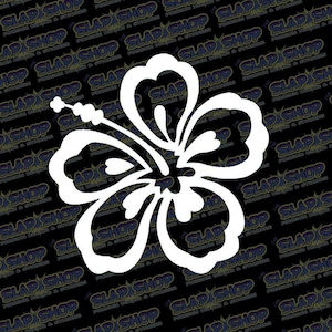 Hawaiian Hibiscus Flower Die-Cut Vinyl Decal - Stickers - Click to Explore Colors & Sizes - Perfect Gift - Free Shipping!