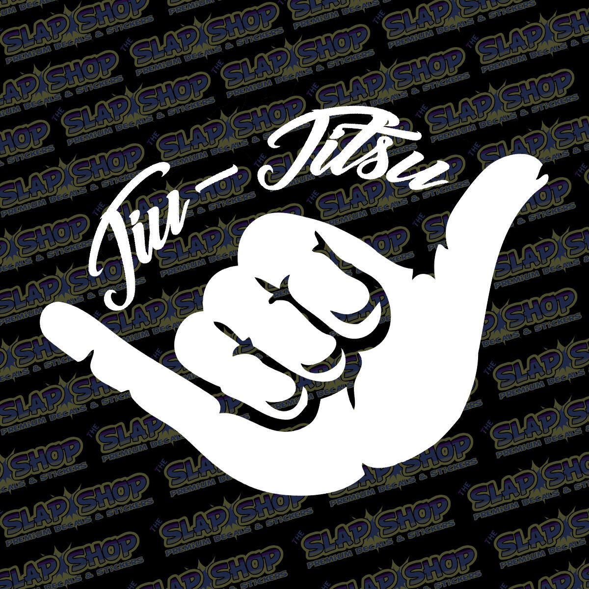 Jiu-Jitsu Shaka Die-Cut Vinyl Decal - Stickers - Click to Explore Colors & Sizes - Perfect Gift - Free Shipping!