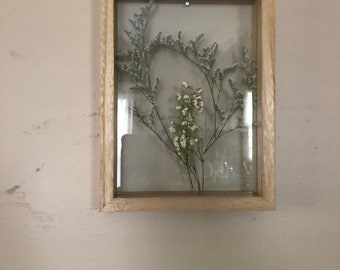 5x7 pressed flowers framed