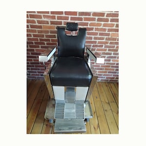 Vintage 1959 Emil J Paidar Chicago Barber Shop Silla Sillón