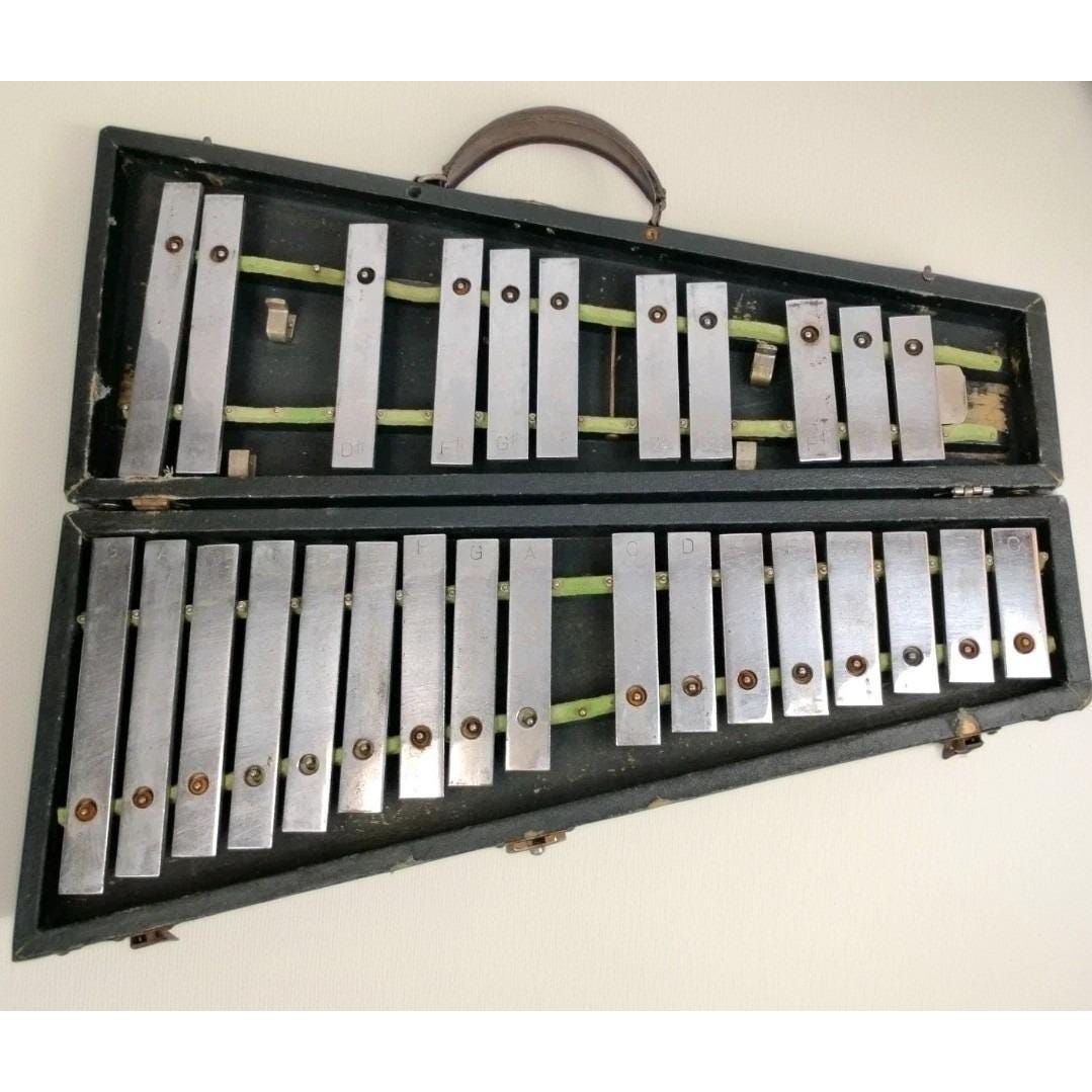 Del Vecchio デル・ベッキョ製 バンドリン 1988年 1930s Leedy 2.5 Octave Portable Glockenspiel Orchestra Bells Steel