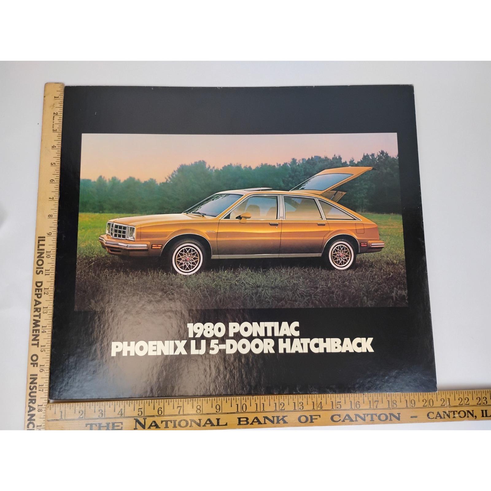 1980 PONTIAC Phoenix LJ Hatchback Showroom Dealer Advertisement