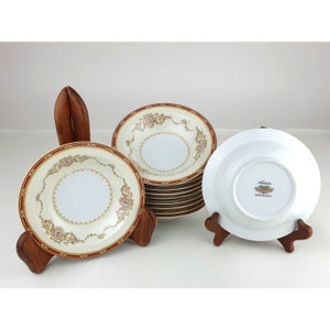 Noritake Nippon Toki Kaisha #1802 Kleine 14cm Obst/Desert Schalen 12 Stück