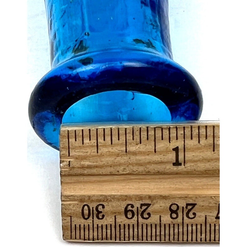 Empoli Aztec Dots/Squares Genie Bottle - Rich Cheerful Blue 22" Excellent MCM image 10