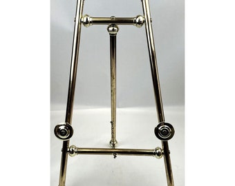 Table Top Easel w/Knobs Gold Brass Finish 2 ft Display Art/Signs Wedding Decor