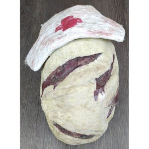 Silent Hill Nurse Plaster Mask Handmade Horror Film Creepy Halloween Prop Display