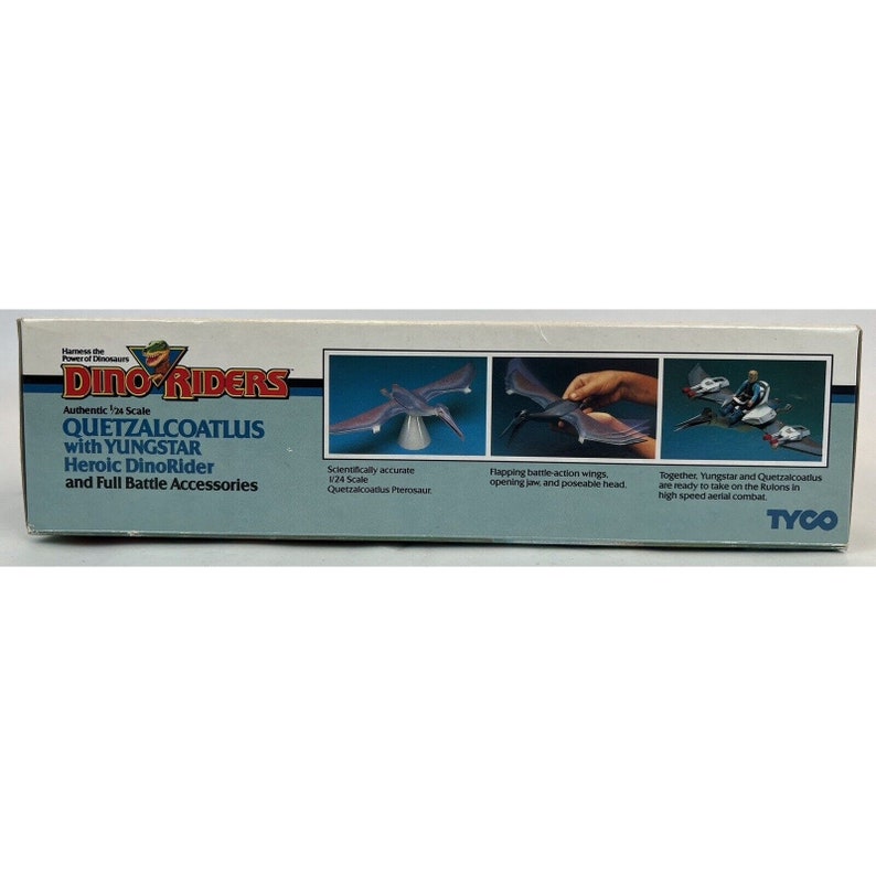 TYCO Dino Riders Quetzalcoatlus & Yungstar New In Open Box With Mini-Comic 1987 image 10