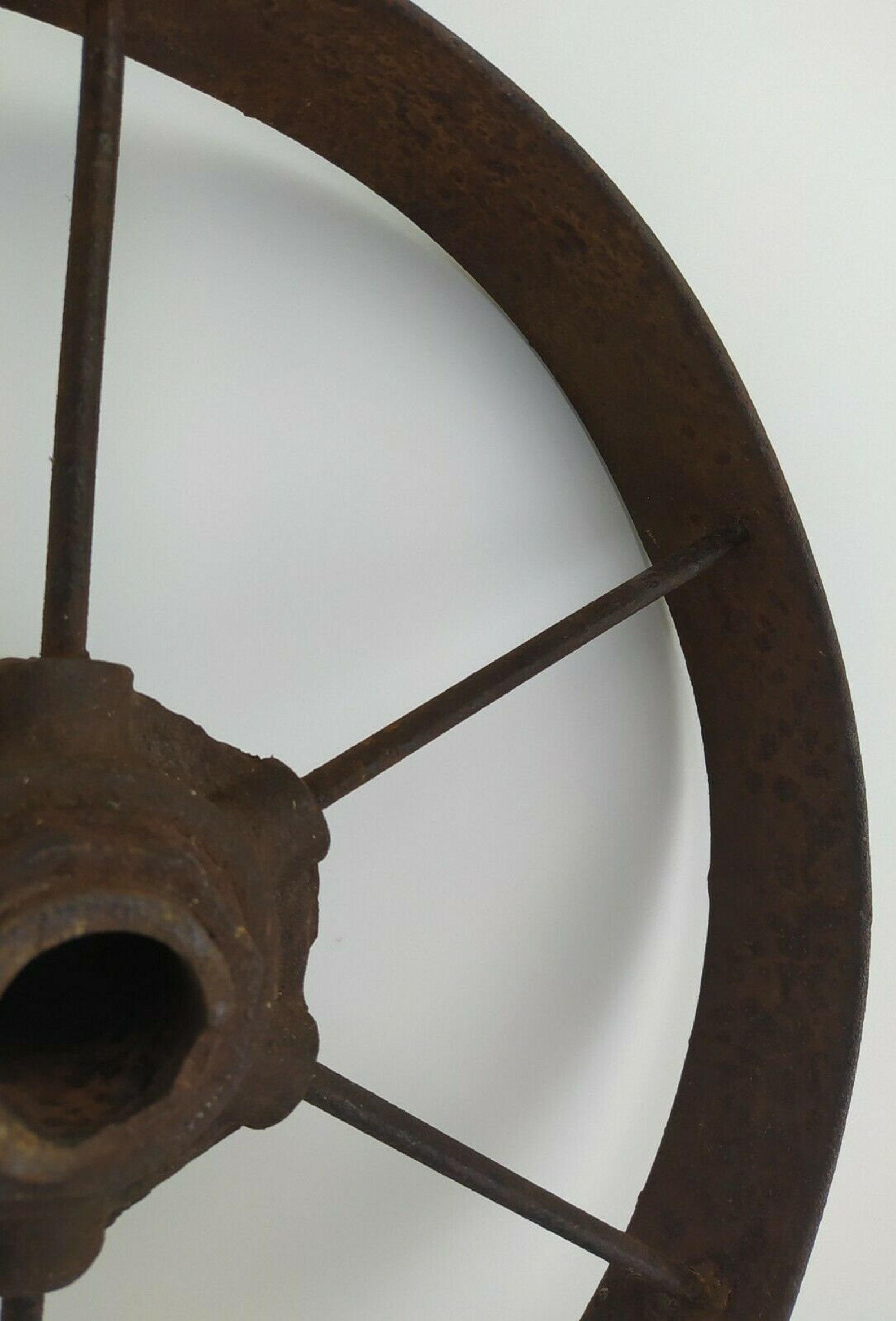 Antique 6 Spoke Cast Iron Wagon cart Wheel 17 Farm Etsy
