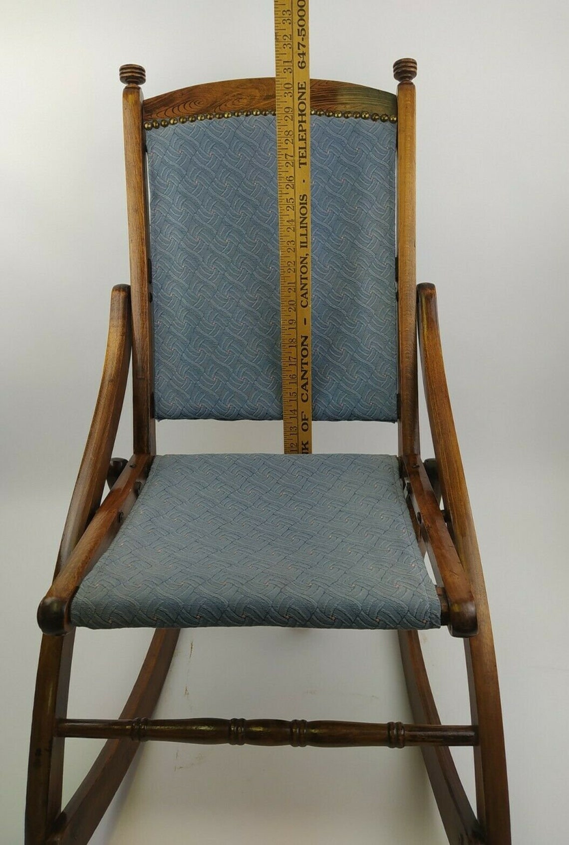 Antique Wooden Folding Rocking Chair 32'' Child/Small Etsy