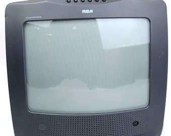 RCA 13" Color TV ColorTrak E1332BC Retro Gaming Television Tested CRT Coax Tube