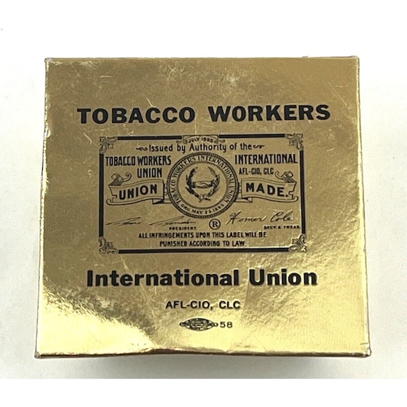 tobacco workers international union Vintage Tobacco Workers International Union Folding Ashtray Advertising  Rare 20s
