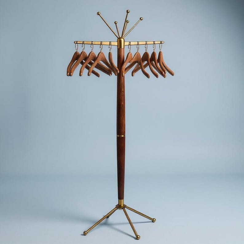 60s Gio Ponti Style Sculptural Coat/Hat Stand Hall Tree Sputnik Space Age MCM image 1