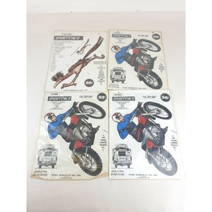 4 Dyer Sportcals Die Cut Vinyl Waterproof Vintage eDecal Sticker Motorcycle Roadrunner