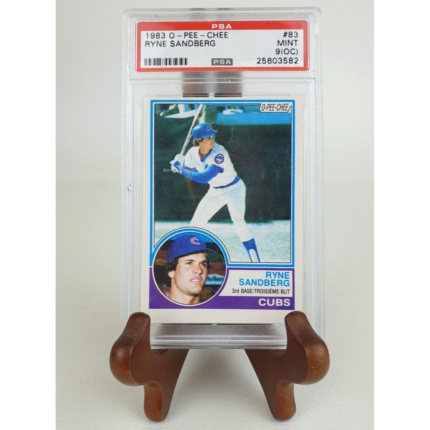 1983 Ryne Sandberg O-pee-chee Rookie RC #83 PSA 9(OC) Mint Rare 