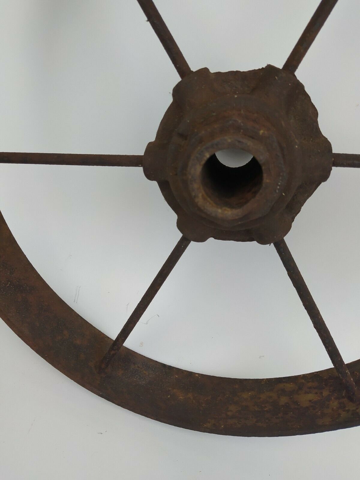 Antique 6 Spoke Cast Iron Wagon/cart Wheel 17 Farm | Etsy