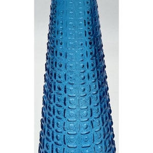 Empoli Aztec Dots/Squares Genie Bottle - Rich Cheerful Blue 22" Excellent MCM image 9