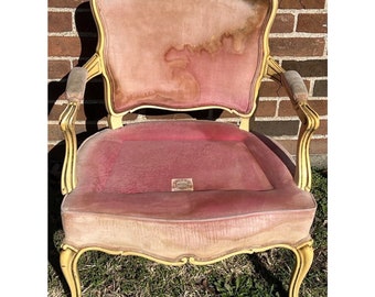 Jamestown Royal French Louis XV Style Project Arm Chair Hollywood Regency Sturdy Uship/Local Collection TBA