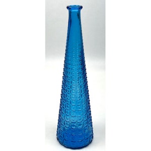 Empoli Aztec Dots/Squares Genie Bottle - Rich Cheerful Blue 22" Excellent MCM image 8
