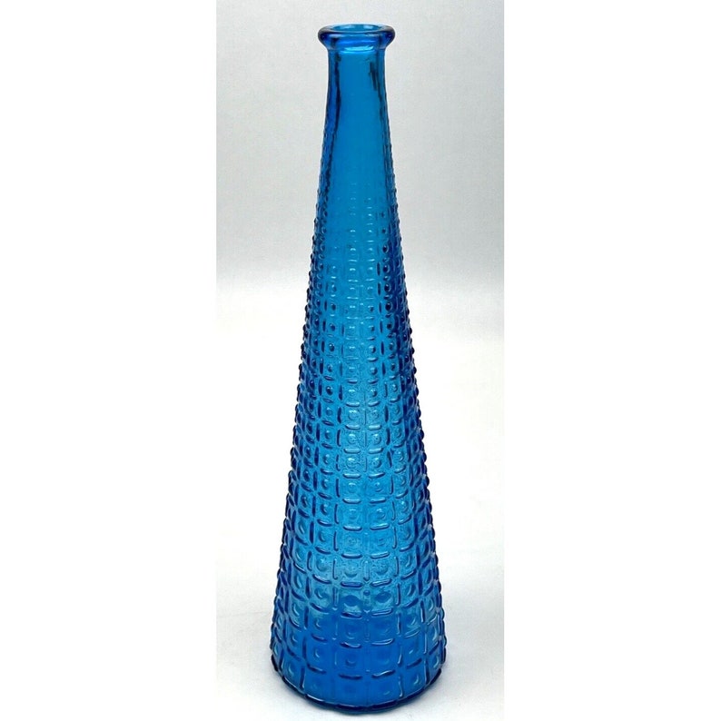 Empoli Aztec Dots/Squares Genie Bottle - Rich Cheerful Blue 22" Excellent MCM image 8
