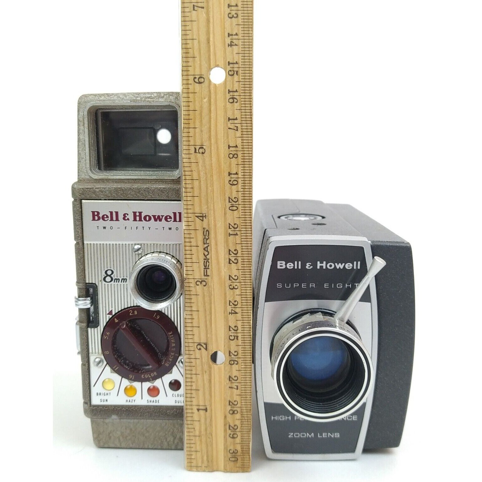3 Bell and Howell Movie Cameras &cases 252/430/673 XL Super 8