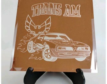 Pontiac Trans Am Wall Mirror Art Carnival Prize Man Cave Rose Gold