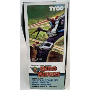 TYCO Dino Riders Quetzalcoatlus & Yungstar New In Open Box With Mini-Comic 1987 image 5