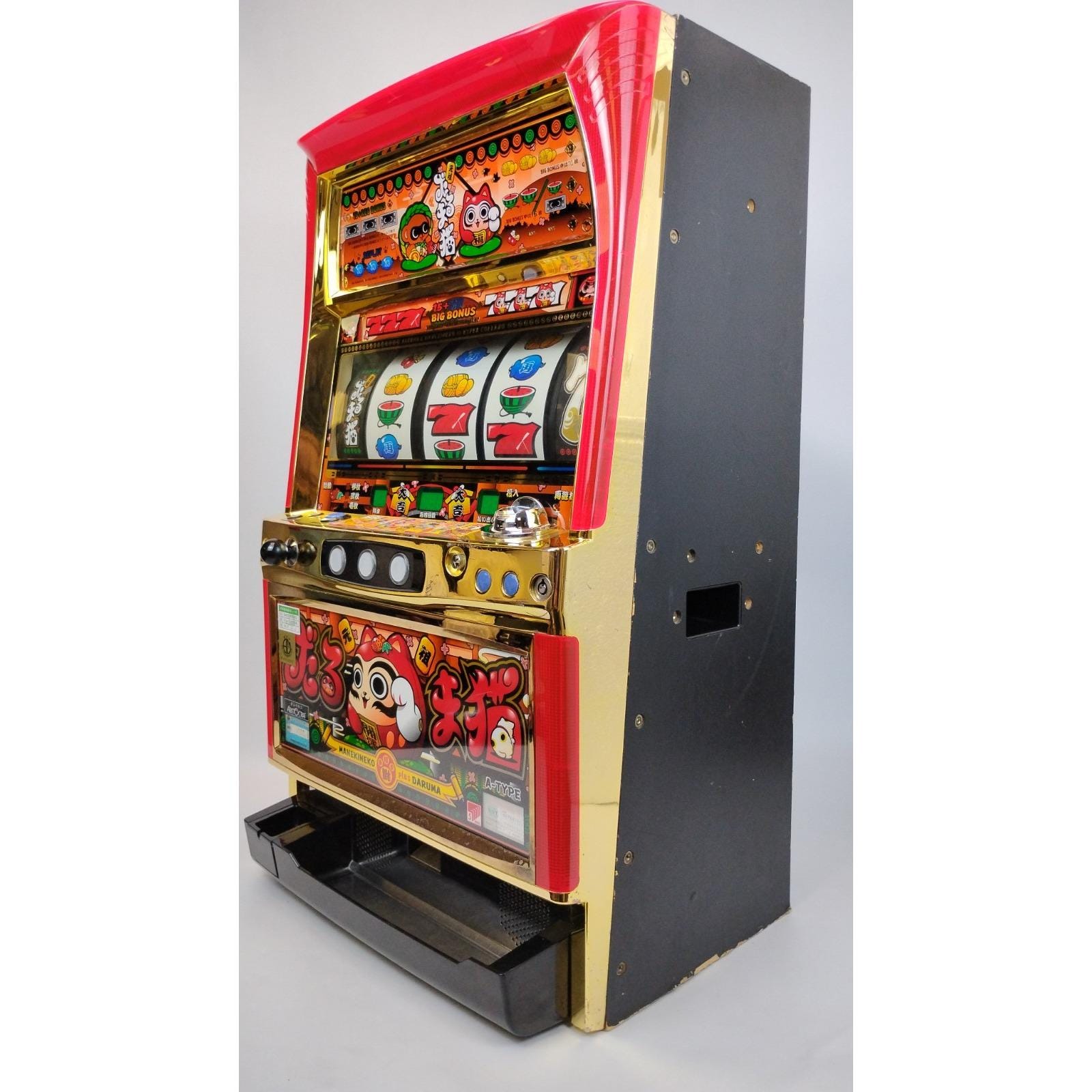 Manekineki + Daruma Skill Stop 14 Token Pachislo Slot Machine E6