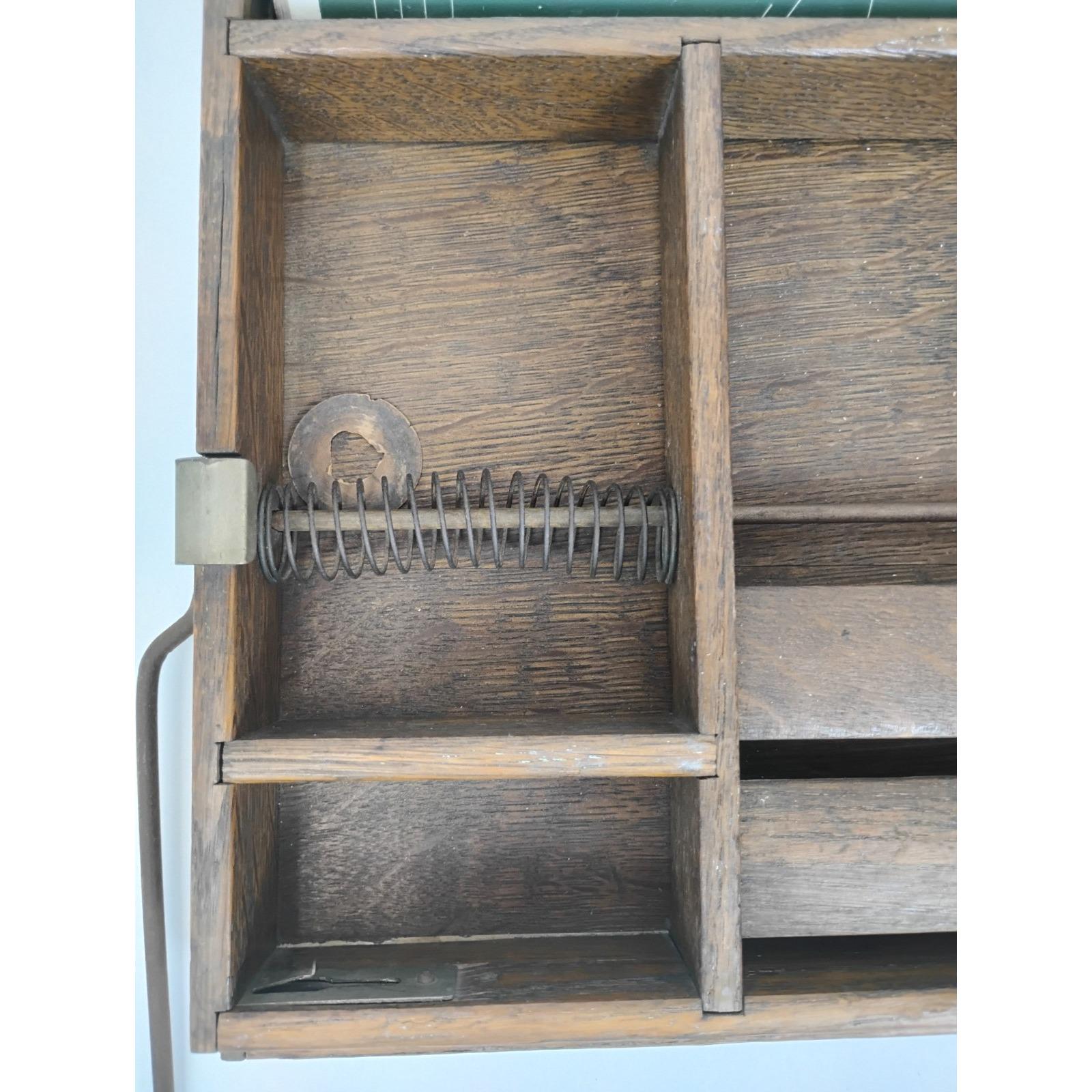 Antique 1913 Lewis E. Myers Chautauqua Industrial Art Desk  display picture 1