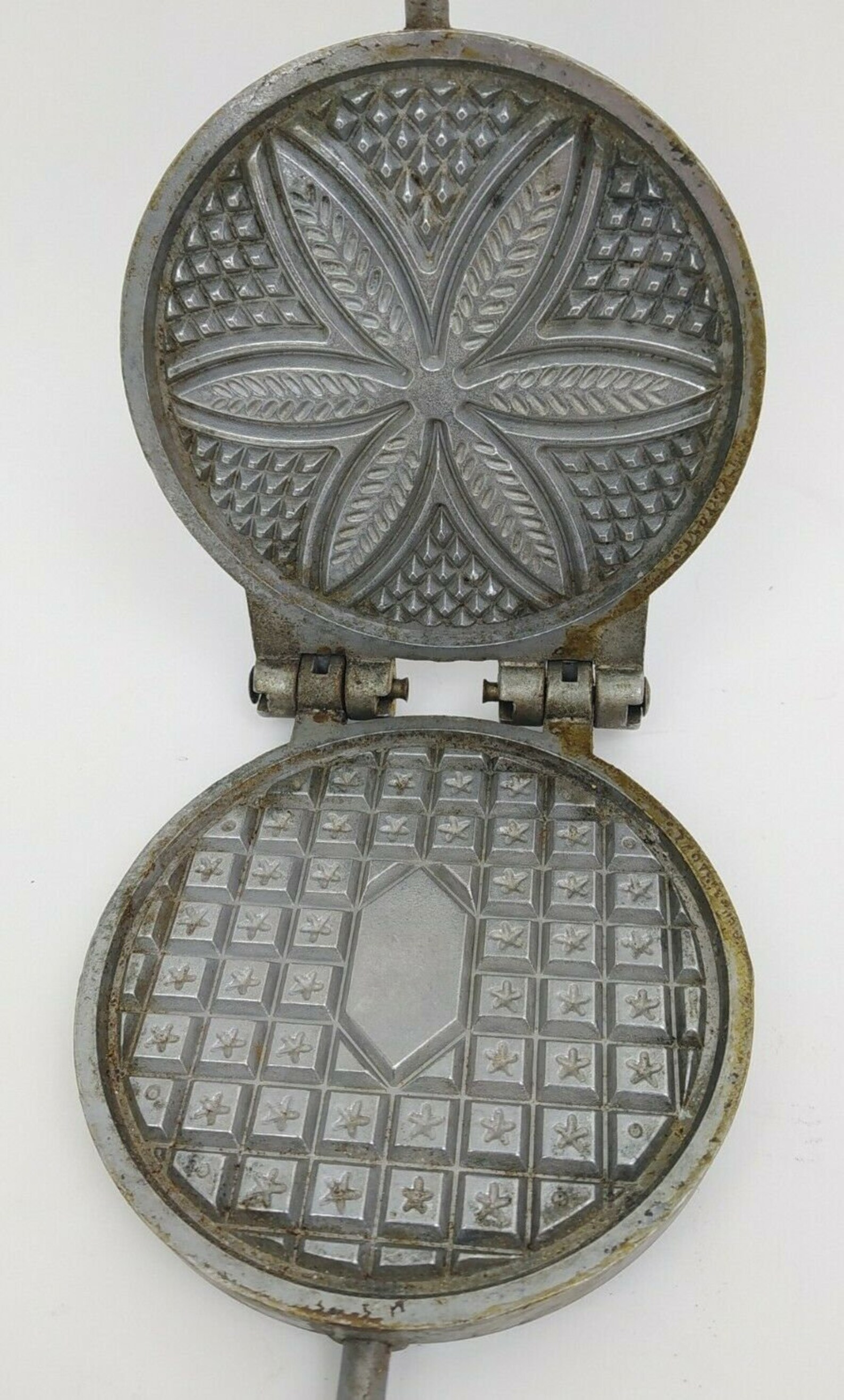 Vintage Pizzelle Cookie Waffle Iron Maker Press Stovetop Etsy